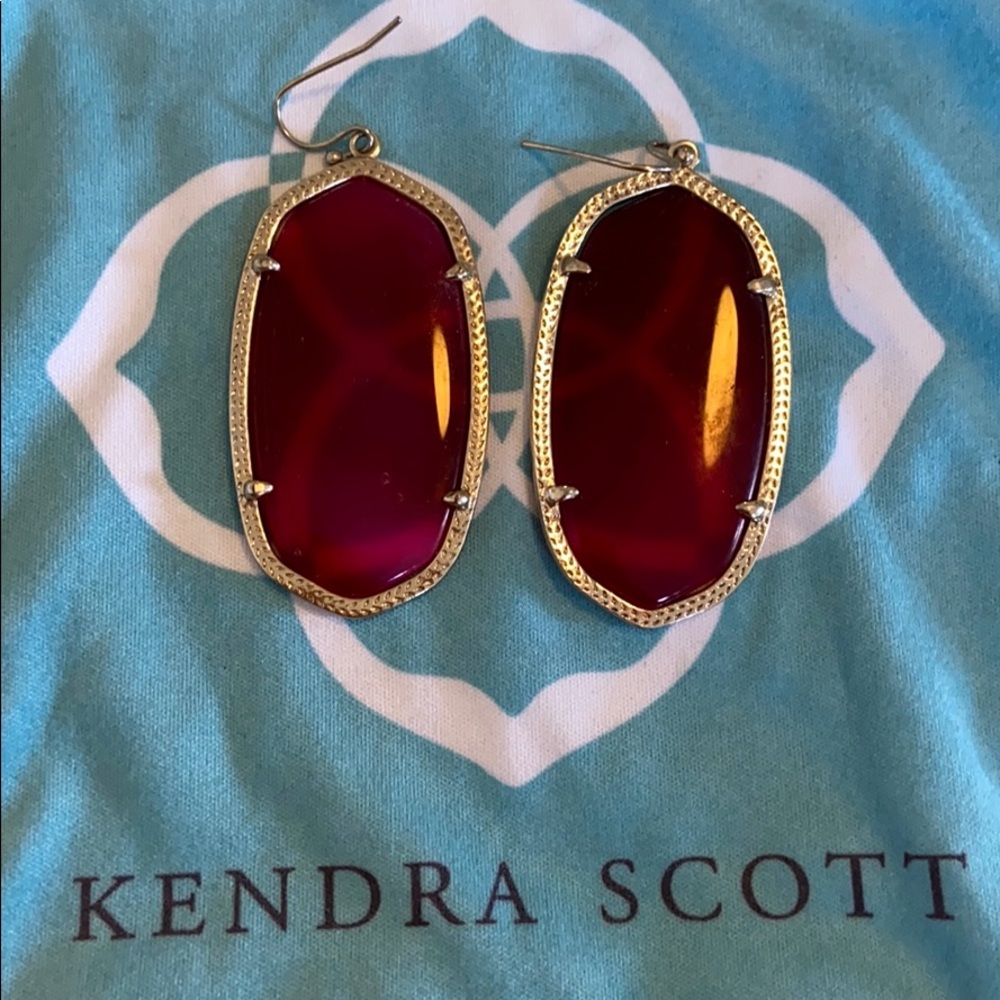Kendra Scott Elle pink semi-precious earrings